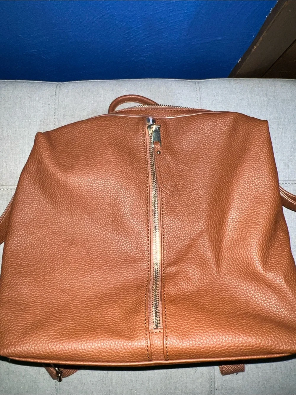 Classic Leather Backpack - Brown